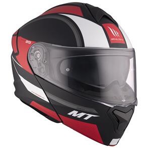 MT GENESIS SV HELMET [CAVE MATT BLACK/RED/WHITE]